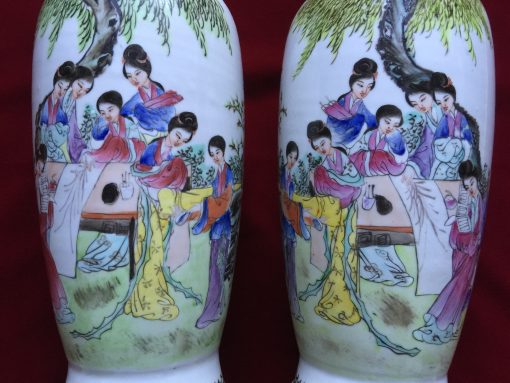 Famille Rose Vases